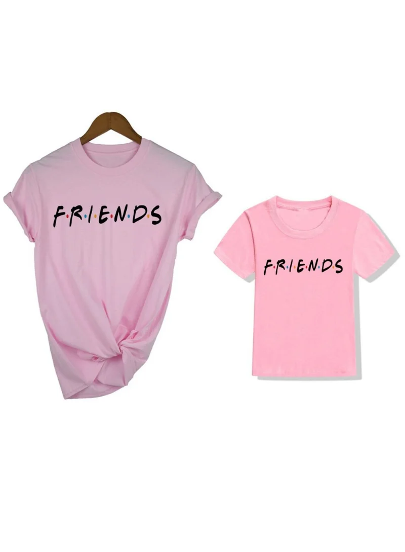 Matching Family Outfits Mom And Kid Friends T-Shirt