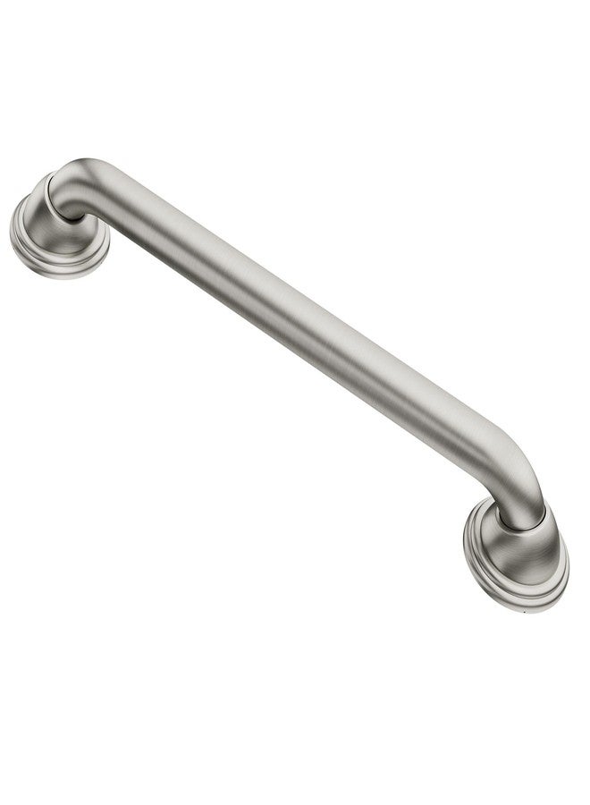 Moen Bathroom Safety 24-Inch Designer Stainless Steel Shower Grab Bar with Concealed Screws, LR8724D2BN - Image 1