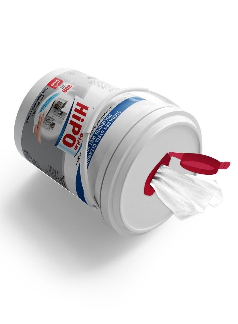 Stainless Steel Cleaning & Polishing 300 Wet Wipes
