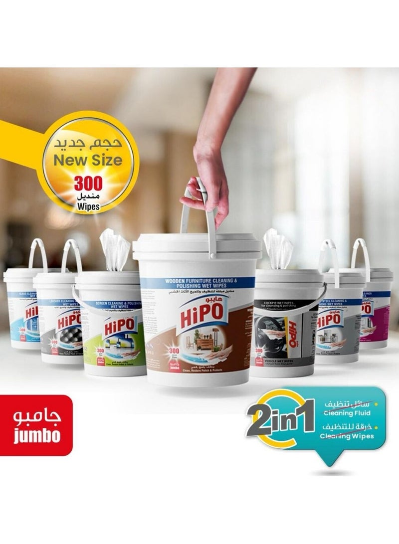 Stainless Steel Cleaning & Polishing 300 Wet Wipes