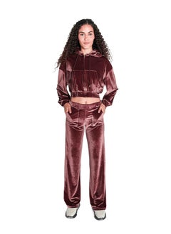 VELOUR CROPPED HOOD