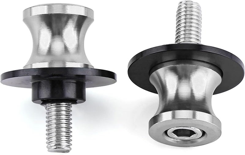Rear Stand Swing Arm Spools Secure Mounting Bolts for Longlasting Performance on Road (6mm silver)