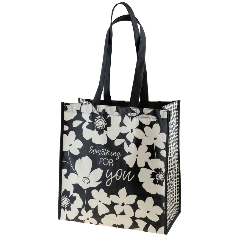Karma Reusable Gift Bags - Tote Bag and Gift Bag with Handles - Perfect for Birthday Gifts and Party Bags RPET 1 Ink Floral Large - Image 1