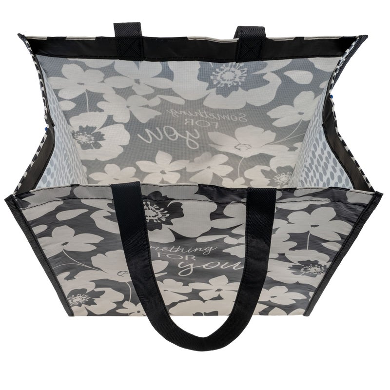 Karma Reusable Gift Bags - Tote Bag and Gift Bag with Handles - Perfect for Birthday Gifts and Party Bags RPET 1 Ink Floral Large - Image 4