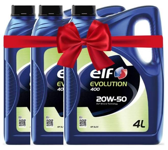إلف مجموعه من 3 قطع EV6000 KM OLUTION 400 20W-50 - 4 لتر
