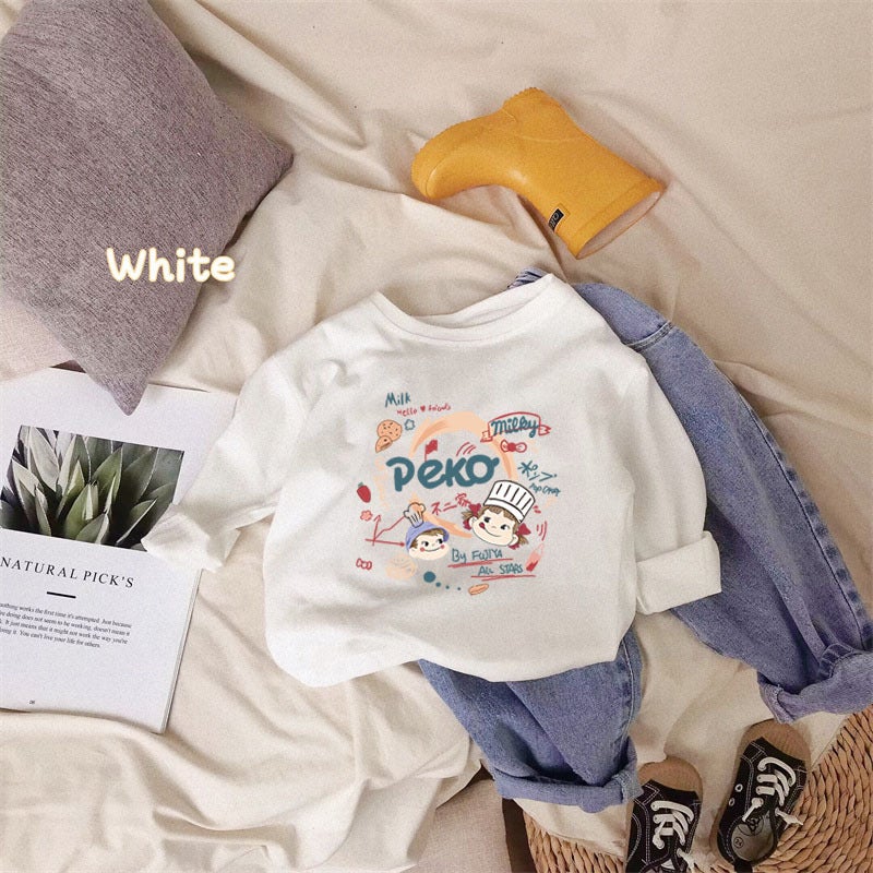 Pure Cotton Long-Sleeved T-Shirt for Children, Boys and Girls, Cartoon Anime Style, Simple Base Shirt for Toddlers and Young Children, Suitable for Spring and Autumn 2025 - Image 5