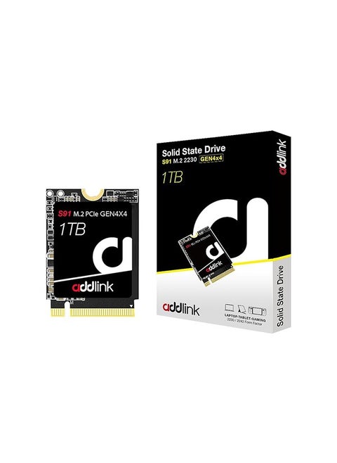 S91 1TB 2230 NVMe High Performance PCIe Gen4x4 2230 3D TLC NAND SSD SSD - Read Speed up to 5000 MB/s Internal Solid State Drive - (ad1TBS91M2P)
