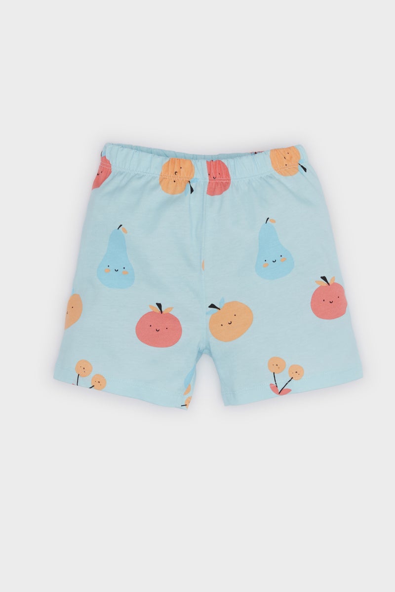 DeFacto Baby Girl 2 piece Regular Fit Fruit Knitted Pyjamas  - Image 4