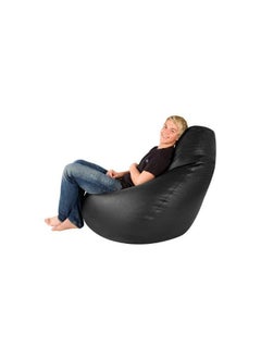 COMFY BLACK PVC LEATHER ADULT SOFT & FLUFFY BEAN BAG WITH VIRGIN BEANS FILLING - pzsku/ZE392F17F21EA21268EB6Z/45/_/1711433321/55591dcb-1585-4add-814b-84cb17671aa3