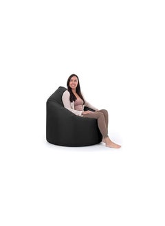 COMFY BLACK PVC LEATHER ADULT SOFT & FLUFFY BEAN BAG WITH VIRGIN BEANS FILLING - pzsku/ZE392F17F21EA21268EB6Z/45/_/1711433341/989ff0f2-7597-4ef2-b545-b66f724aca65