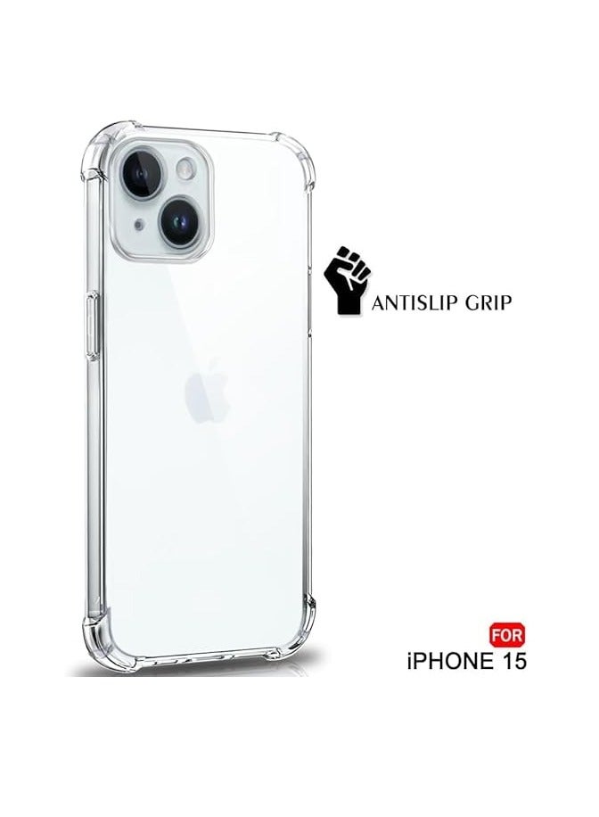 Yuwell iPhone 15 Case Clear 6.1 inch Anti-Yellowing iPhone 15 Cover Transparent Slim Thin Crystal Clear Phone Case Shockproof Protective Bumper Protection iPhone Case Cover For Apple iPhone - Image 5