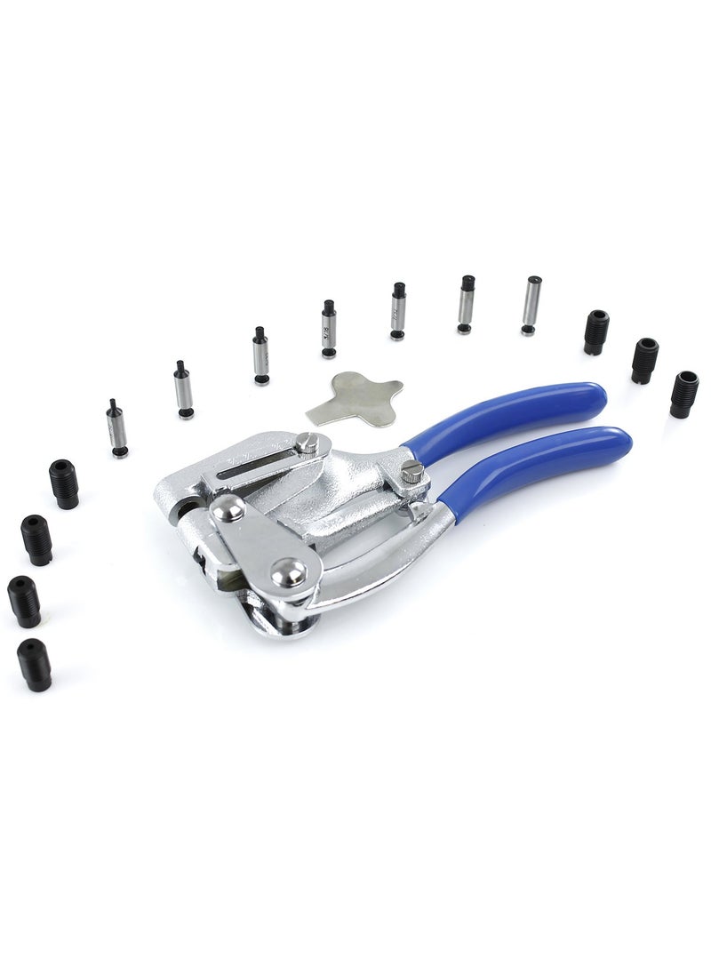 Capri Tools Capri Tools CP21050 21050 Metal Hole Punch Set With Puncher 16 Piece, Black  - Image 4