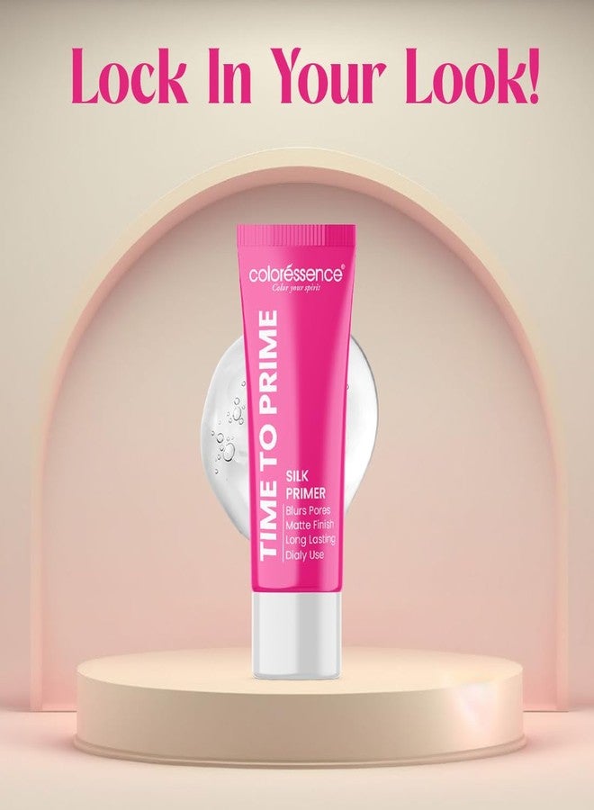 كالرسينس برايمر كولوريسنس تايم تو برايم ميك أب سيلك | برايمر مرطب للمكياج | برايمر لامع، خفيف الوزن، غير دهني | لمسة نهائية مطفية، يخفي المسام | غني بفيتامين هـ ومستخلصات زيت جنين القمح - Image 2