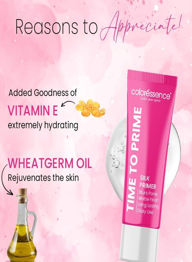 كالرسينس برايمر كولوريسنس تايم تو برايم ميك أب سيلك | برايمر مرطب للمكياج | برايمر لامع، خفيف الوزن، غير دهني | لمسة نهائية مطفية، يخفي المسام | غني بفيتامين هـ ومستخلصات زيت جنين القمح - Image 4