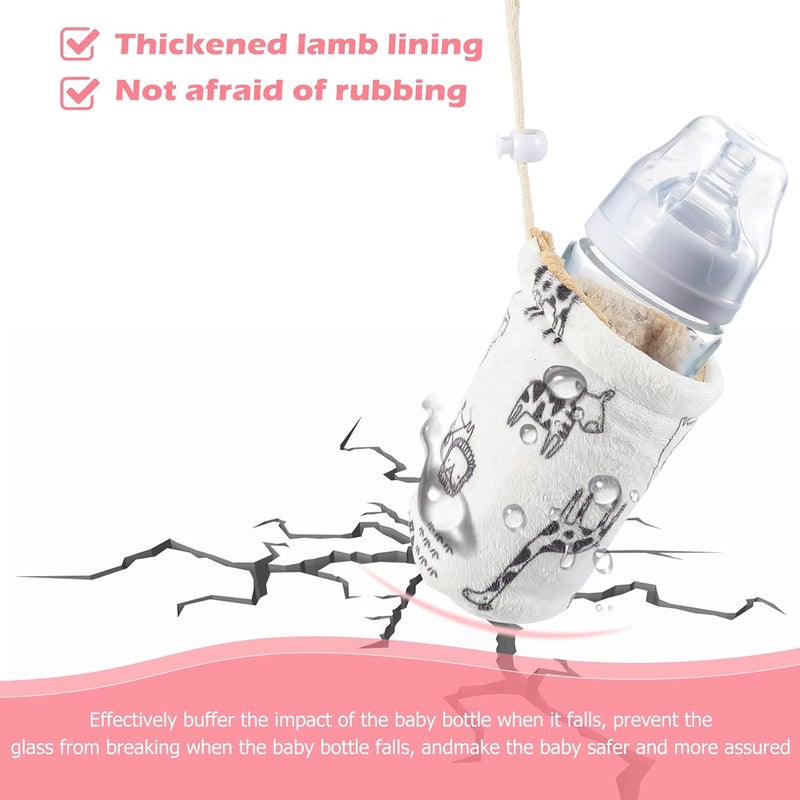 comfrt Baby Bottle Sleeves Warm Baby Bottle Cover Glass Bottles Insulator Sleeve Feeder Bottle Keep Warm Holder 240ml - Image 3