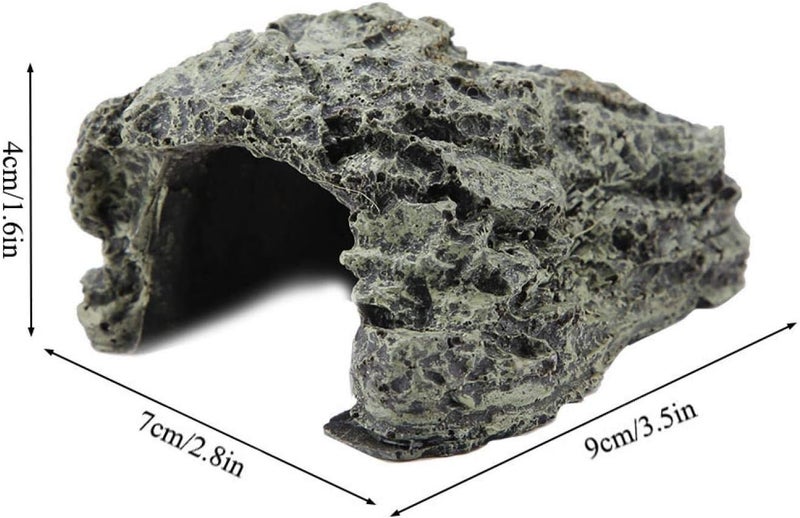 KUIDAMOS كوداموس كهف صخور الزواحف موائل اختباء الزواحف مثالي للسحالي الصغيرة والضفادع والسلاحف والثعابين - Image 5