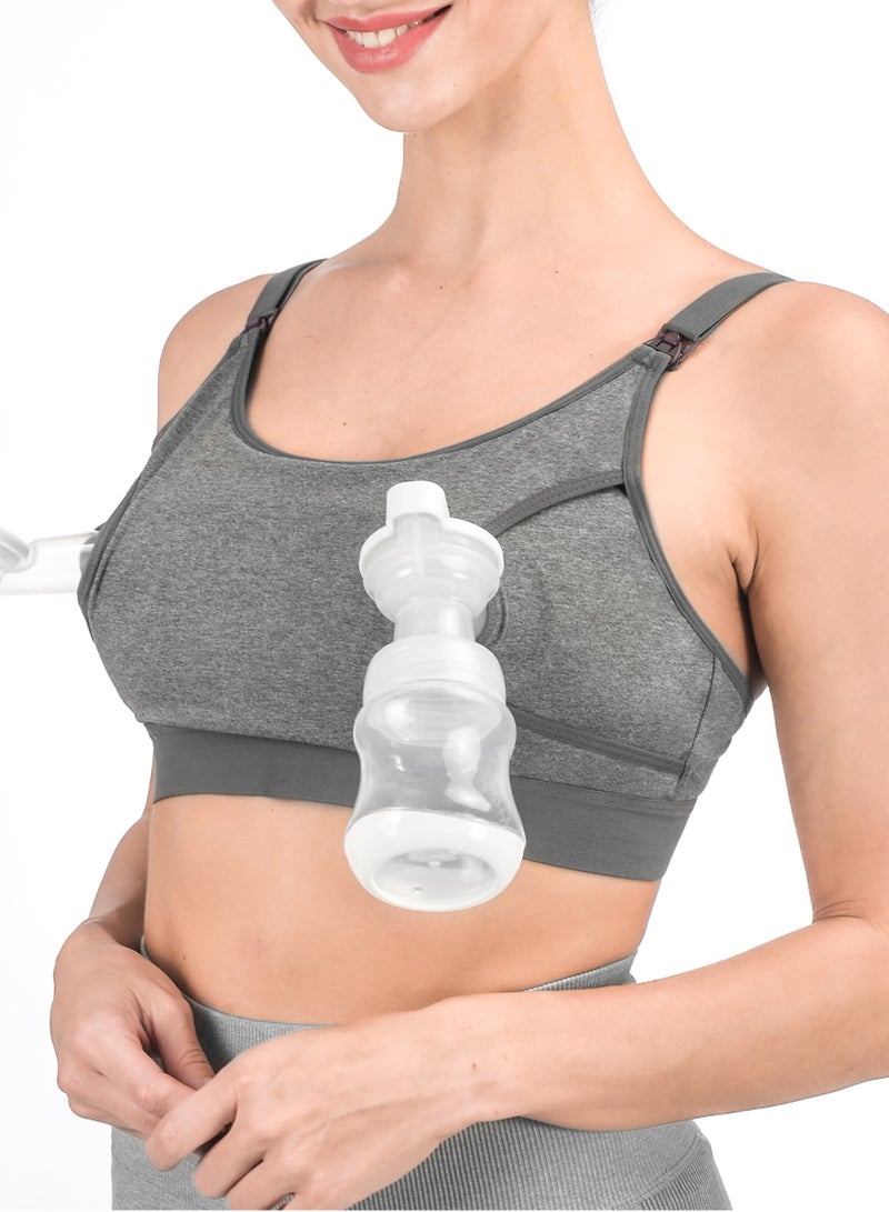 Momcozy حمالة صدر للضخ بدون استخدام اليدين، وحمالة صدر للرضاعة قابلة للتعديل - Image 1