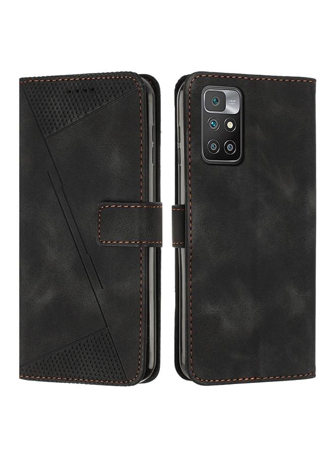 The Bros Case For Xiaomi Redmi 10 / 10 Prime Dream Triangle Leather Phone Case with Lanyard