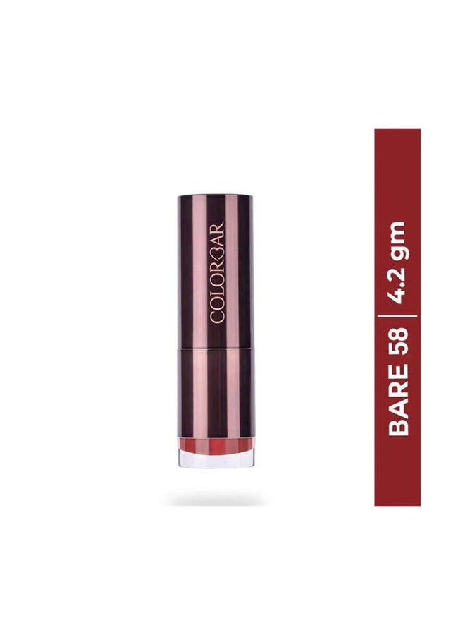 Colorbar Velvet Matte Lipstick, Bare, 4.2g | Creamy matte finish | High Pigmented Formula | Lasts upto 5 Hours | Smudgeproof - Image 2