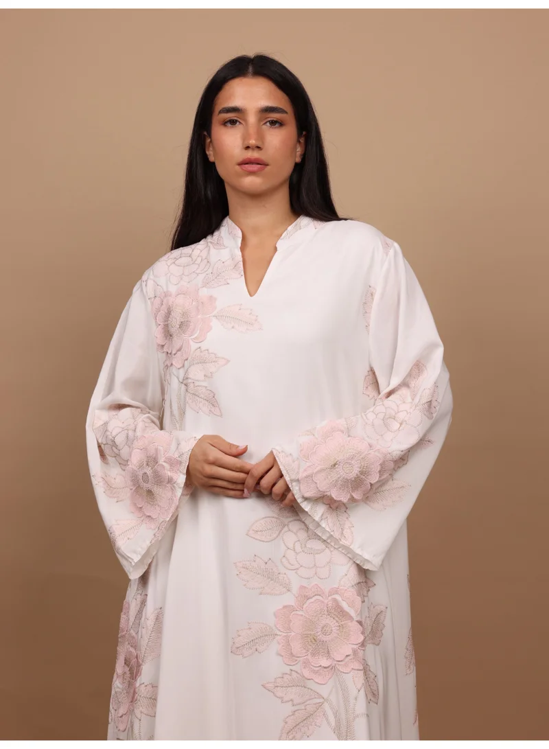 IKKXA Azure Petal Jalabiya IK5017 Pink