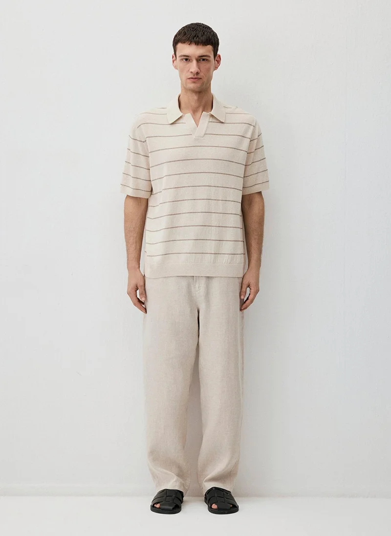 MAVI Ecru Polo Sweater