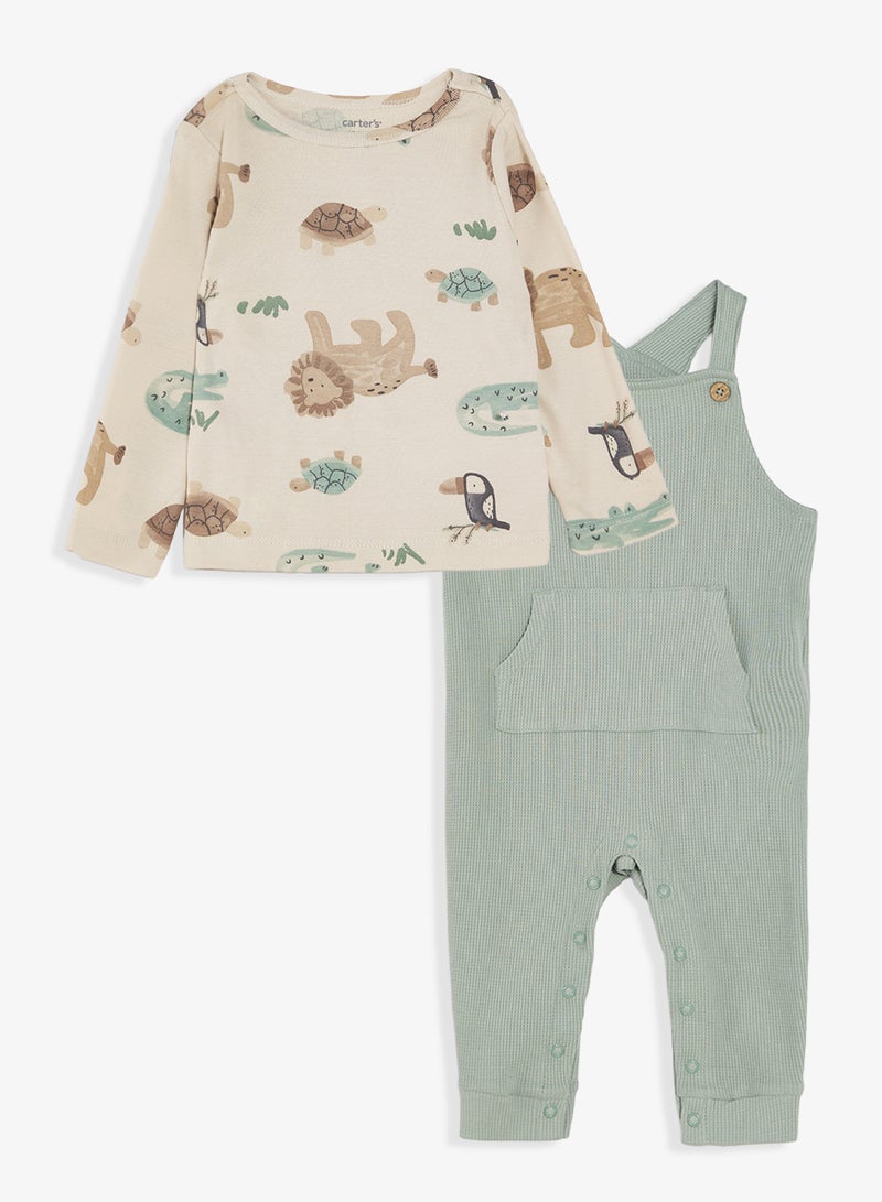 carter's Infant T-Shirt And Dungaree Set - Image 1
