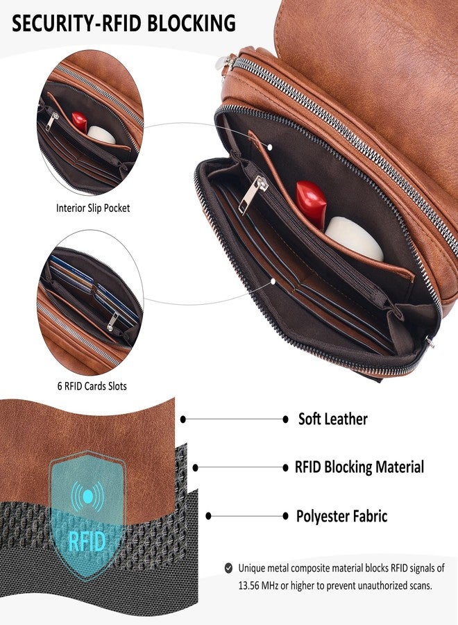 Roulens Crossbody Bags for Women Small Crossbody Wallet Purses with Card Slots Leather Shoulder Handbags Travel/Daily Use - Image 3