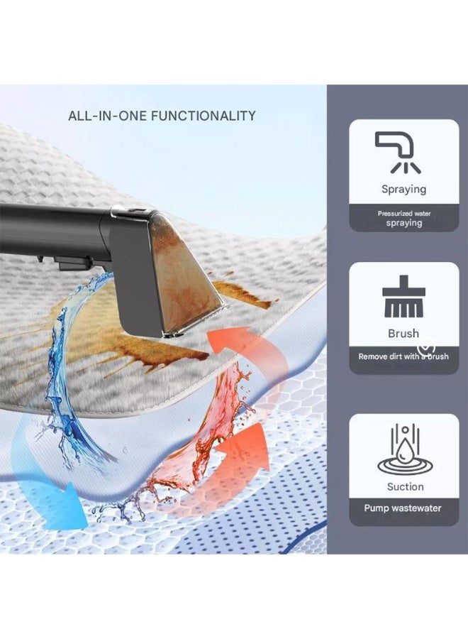 Fabric Cleaning Machine, Household Spray & Suction All-in-One Deep Cleaner for Carpet, Sofa, Mattress - Image 3