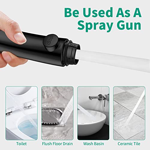 HEROBAI High Pressure Shower Head with Handheld, On Off Shower for RV, Water Saving Shower Head with Stop Button and 3 Modes, Detachable RV Shower Head with Hose and Bracket (Brushed Nickel) - Image 4