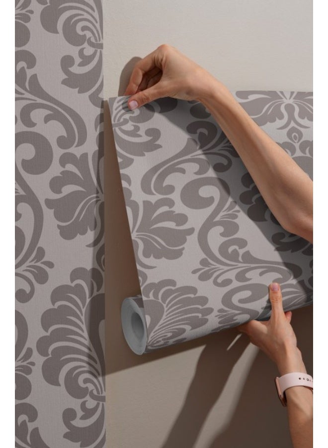 Home Gallery Seamless Victorian Pattern Fabric Wallpaper Covers An Area ​​Up To 4.2Mx3M With Adhesive  And Smoothing Tool  - Image 5