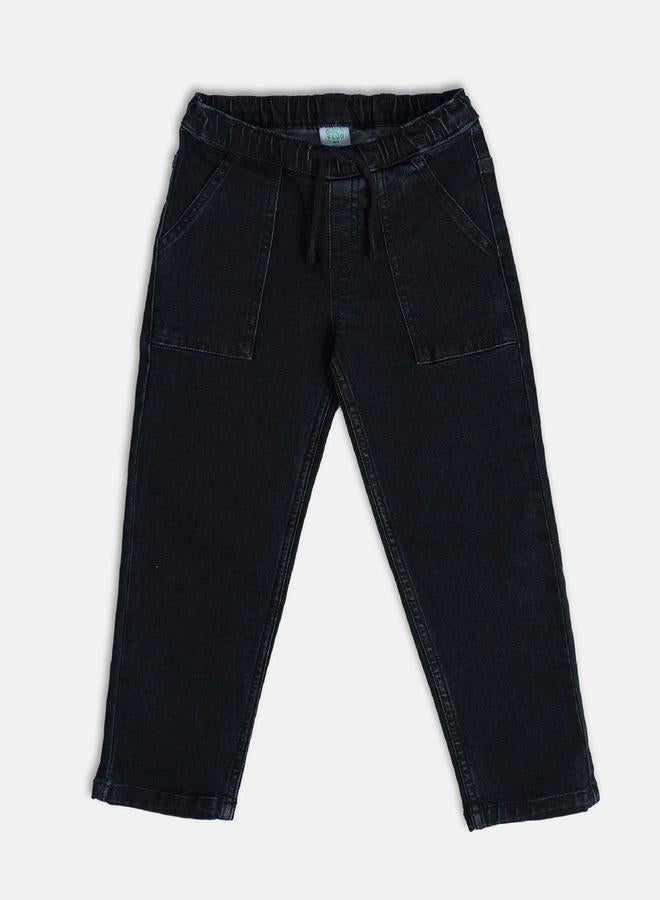 MINIKLUB Boys Solid Jeans with Drawstring - Image 1