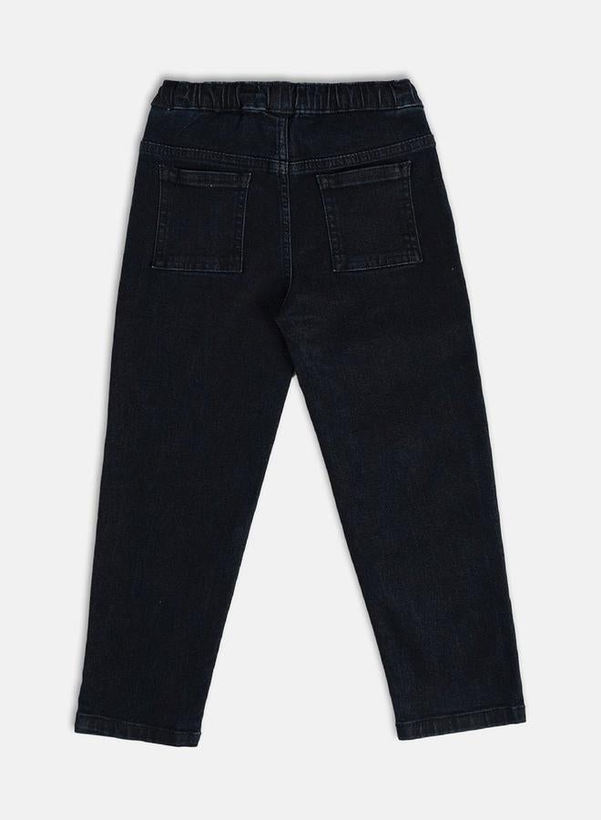 MINIKLUB Boys Solid Jeans with Drawstring - Image 2