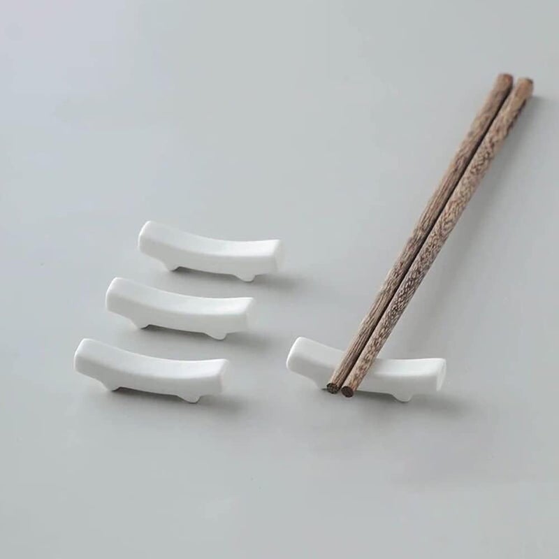 GSHLLO 10 Pcs Ceramic Chopstick Rest Racks Fork Knife Rest Holder Chopsticks Holder Stand Dinning Table Spoon Stand Tableware Tool for Home Kitchen Party - Image 4