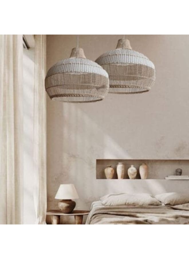 Wahag Boho Chandelier Rustic Weave Dimensions (W x H): 45cm x 50cm  - Image 2