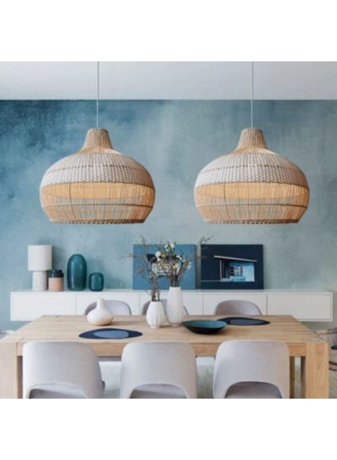 Wahag Boho Chandelier Rustic Weave Dimensions (W x H): 45cm x 50cm  - Image 4