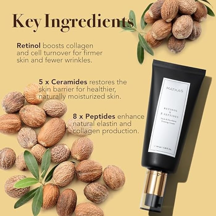 MATKAS Korean Retinol Neck Firming Cream - .38 Fl Oz - Skin Barrier Repair Moisturizer + Shea Butter, Korean Skin Care Neck Creams for Tightening and Firming, Lifting, Retinol for Anti Aging, Sagging - Image 4