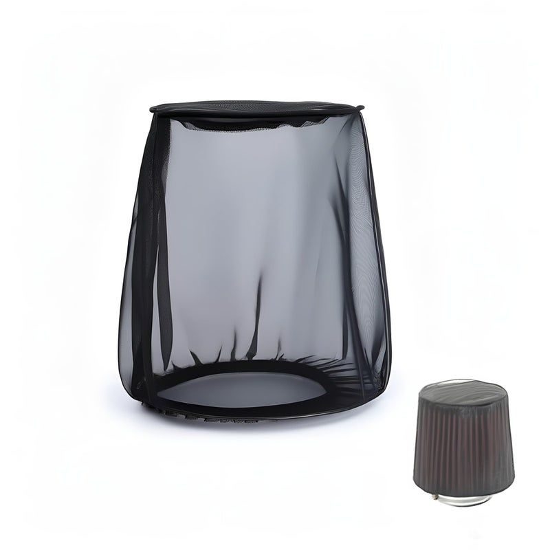 TCMI Air Filter Cover for Car Cold Air Intake Filter Cover Wrap Dustproof, Air Intake Filter Sock Cover for Harley Touring, Universal for High Flow Air Intake Filters (S) - Image 1