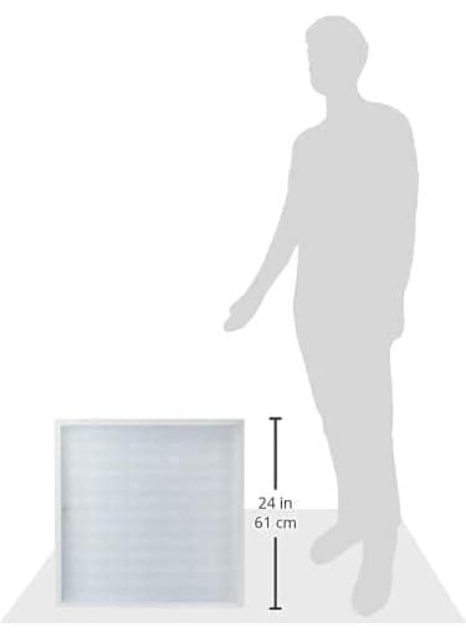 ناركين 2 عبوة من 120 واط 3D 60x60 ضوء النهار الأبيض البارد 6500 7000K LED توفير الطاقة نموذج مشروع الألومنيوم لوحة مربعة تصميم زهرة ضوء السقف. - Image 3