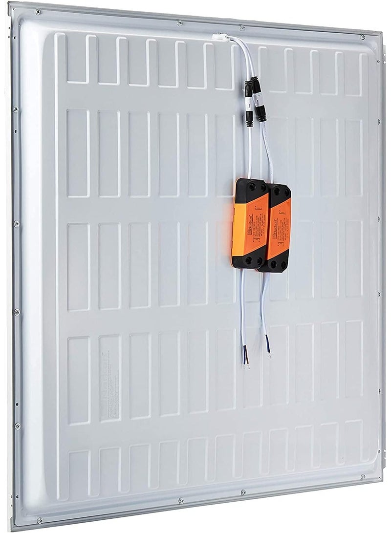 ناركين 2 عبوة من 120 واط 3D 60x60 ضوء النهار الأبيض البارد 6500 7000K LED توفير الطاقة نموذج مشروع الألومنيوم لوحة مربعة تصميم زهرة ضوء السقف. - Image 5