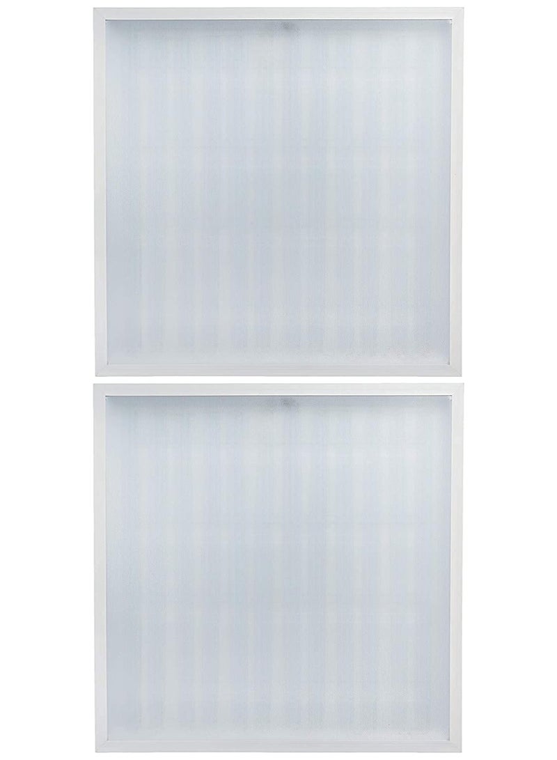 ناركين 2 عبوة من 120 واط 3D 60x60 ضوء النهار الأبيض البارد 6500 7000K LED توفير الطاقة نموذج مشروع الألومنيوم لوحة مربعة تصميم زهرة ضوء السقف. - Image 1