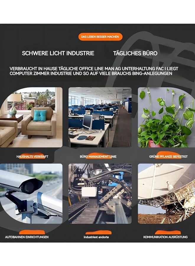 25PCS الكابلات ذاتية اللصقة مقباس سطح المكتب جدار الكابلات مربع - Image 5