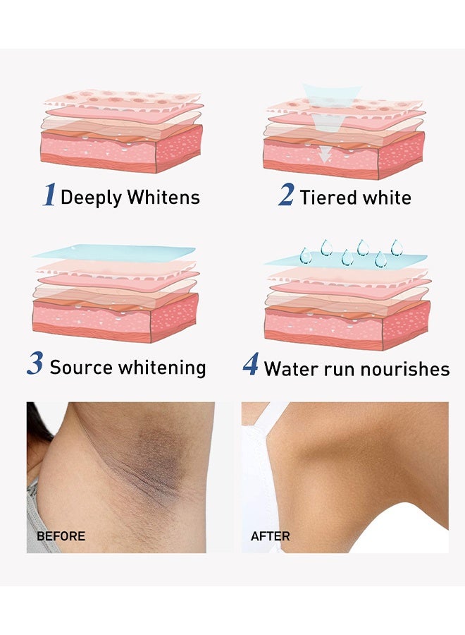 OceAura Whitening Cream, Intimate Areas Skin Lightening Cream Bleaching Cream For Body Sensitive Intimate Area, Private Parts, Underarm, Knees, Elbows, Inner Thigh, Bikini Areas, Bikini Line, Natural Skin Whitening - Image 3