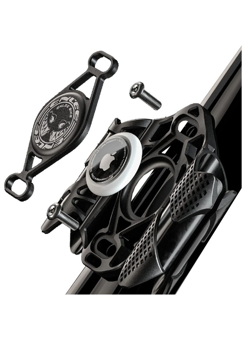 SYOSI Airtag Bike Mount, Hidden Airtag Case Bicycle AirTag Protector Motorcycle Airtag Storage Secure AirTag Holder Mountain Bike Accessory for Mountain Bike Scooter Tent Motorcycle - Image 1