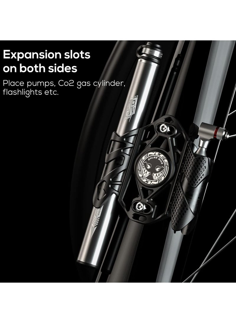 SYOSI Airtag Bike Mount, Hidden Airtag Case Bicycle AirTag Protector Motorcycle Airtag Storage Secure AirTag Holder Mountain Bike Accessory for Mountain Bike Scooter Tent Motorcycle - Image 3