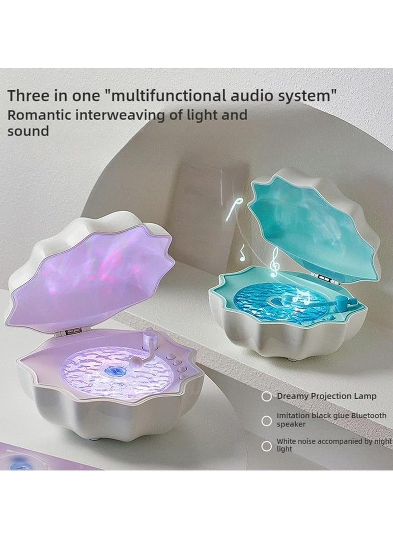 SUKILO Shell Speaker Waterproof Shower Speaker with Ambient Mood Lamp, Wave Music Player, Adjustable Night Light, Portable Wireless Bluetooth Speaker for Bedroom Living Room  - Image 5