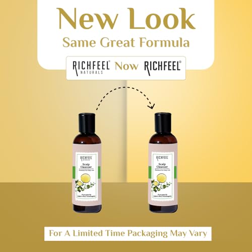 Richfeel Scalp Cleanser/Shampoo - Controls Dandruff, Reduces Hair Fall, and Soothes Scalp Irritation | Paraben & Sulphate-Free | Suitable for All Hair Types | 100 ml (Pack of 2) - Image 2