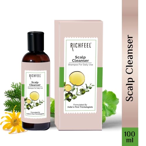 Richfeel Scalp Cleanser/Shampoo - Controls Dandruff, Reduces Hair Fall, and Soothes Scalp Irritation | Paraben & Sulphate-Free | Suitable for All Hair Types | 100 ml (Pack of 2) - Image 3