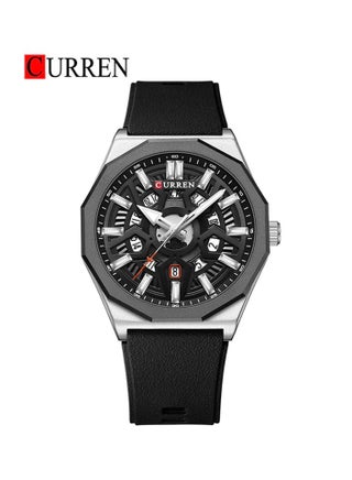 CURREN 8437 Original Brand Rubber Straps Wrist Watch For Men - pzsku/ZE394759A627CC6347D4AZ/45/_/1696875757/b4447d45-c6f5-4b4a-8f7f-99639c00a1c8
