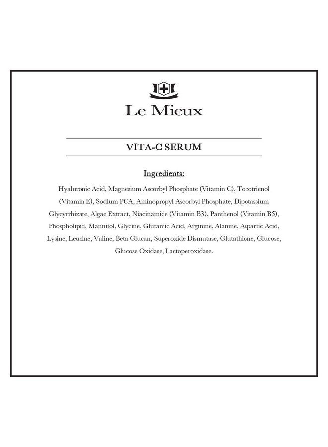 لو ميو سيروم فيتا سي من لو مييو - سيروم مركز بفيتامين سي ومضادات الأكسدة الجلوتاثيون لبشرة متوهجة، سيروم فيتامين سي للوجه لمعالجة مظهر عدم تناسق اللون والبقع (30 مل/1 أونصة) - Image 5