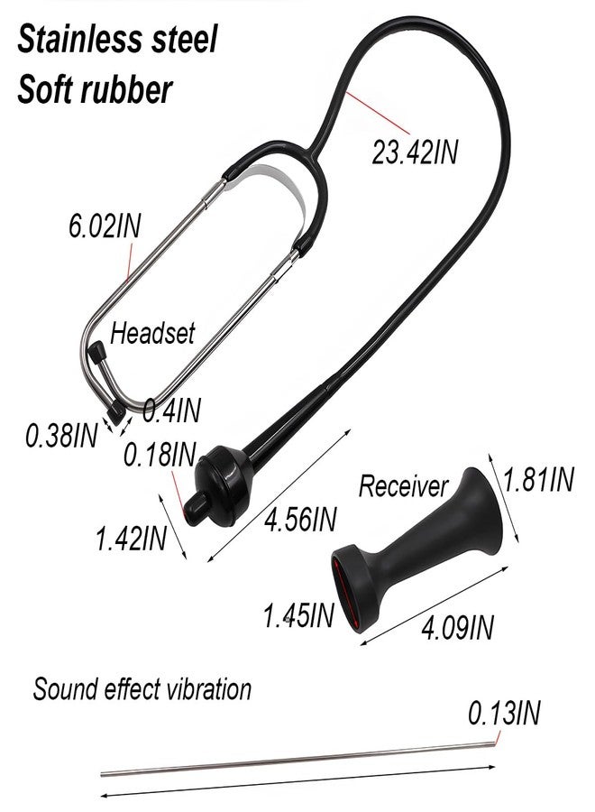 Bittwee Automotive Mechanics Stethoscope, Diagnostic Car Hearing Engine Tool, Sensitive Vehicle Listening Kit for Sound Noise Detection Accessories, Universal for Motorcycles Sedans Trucks - Image 2